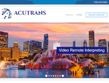 Tablet Screenshot of acutrans.com